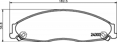 HELLA PAGID 8db355006791 -  Комплект тормозных колодок, дисковый тормоз